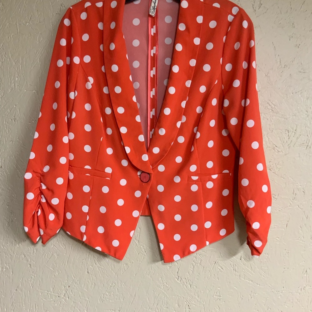 Polka Dot Blazer - Picture 3 of 5